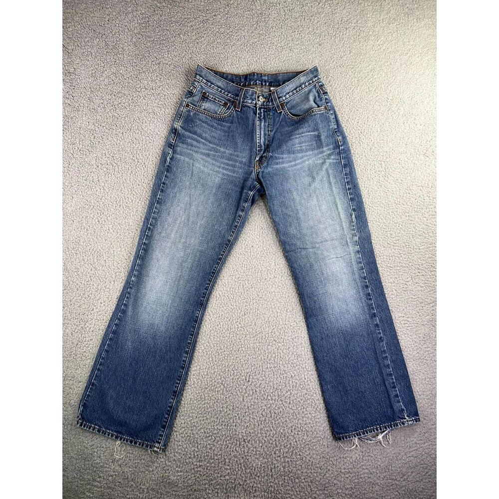 Lucky Brand Classic Fit Dungarees Mens Jeans Sz 30 (30x29) Mid Rise Blue Denim